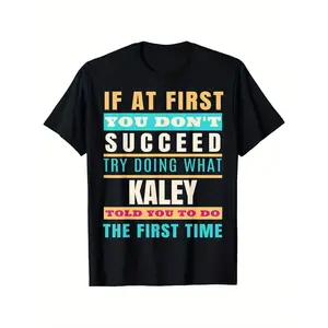 [100% Cotton] 100% CottonKALEY Name Shirt KALEY First Name T-Shirt, 100% Cotton, Gift for Men Women Dad Mom Friends, Black, S-XXXL Halloween Christmas Exclusive