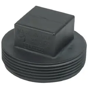 Mueller Industries 02942H 4 in. Male Pipe Thread Plug - Household Appliance Water Pipe Accessory