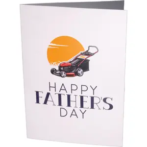 Endless Lawn Mower Pull Fathers Day Card