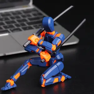 3D Printed Humanoid Doll, Jointly Moveable, Articulated Fidget Figurines, Holiday Gift, Kindergarten Party Favor, Interactive Toy for Kids & Collectors