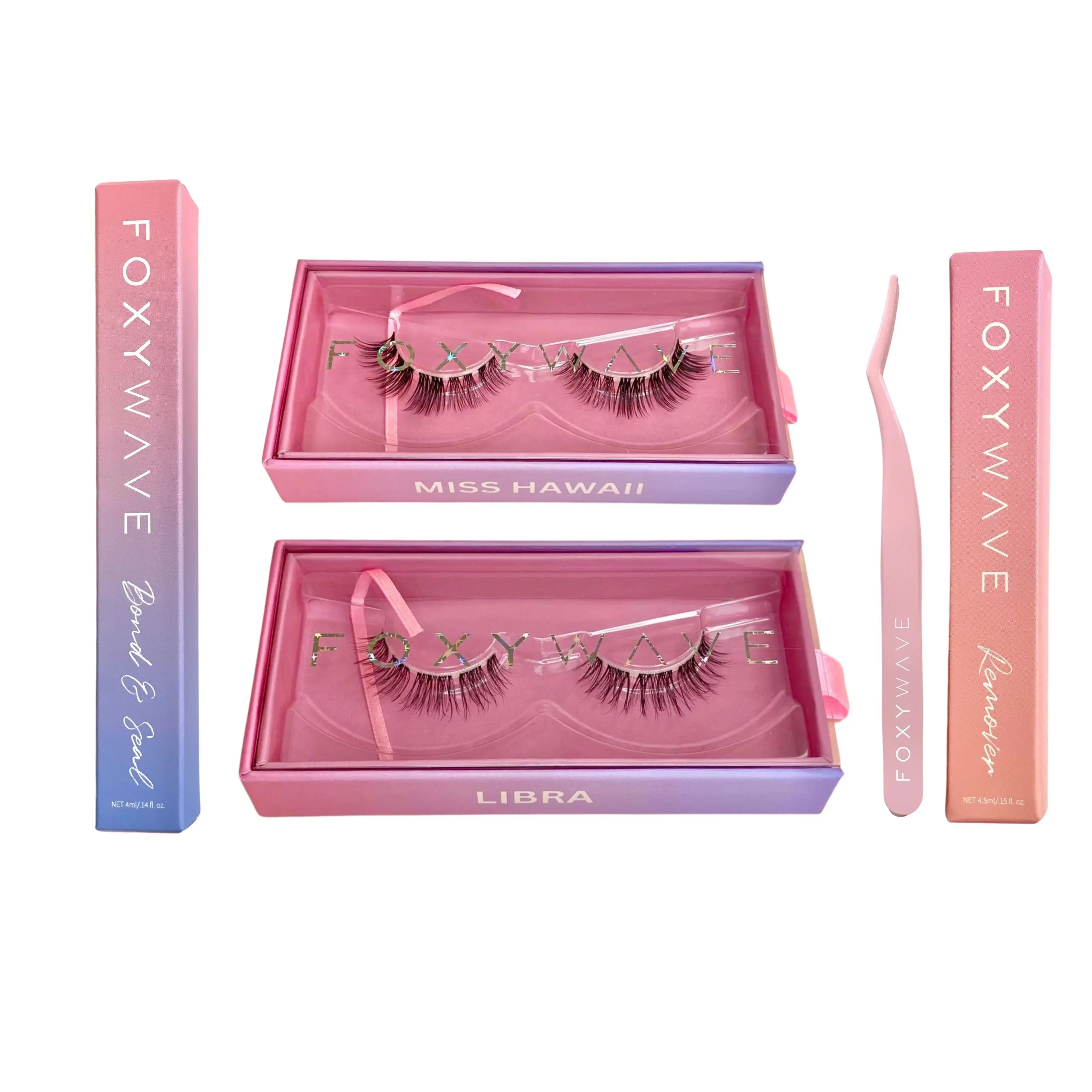 Hybrid Kit- DIY Lashes FOXYWAVE Ultra-thin Invisible lash band DIY Lashes Extensions
