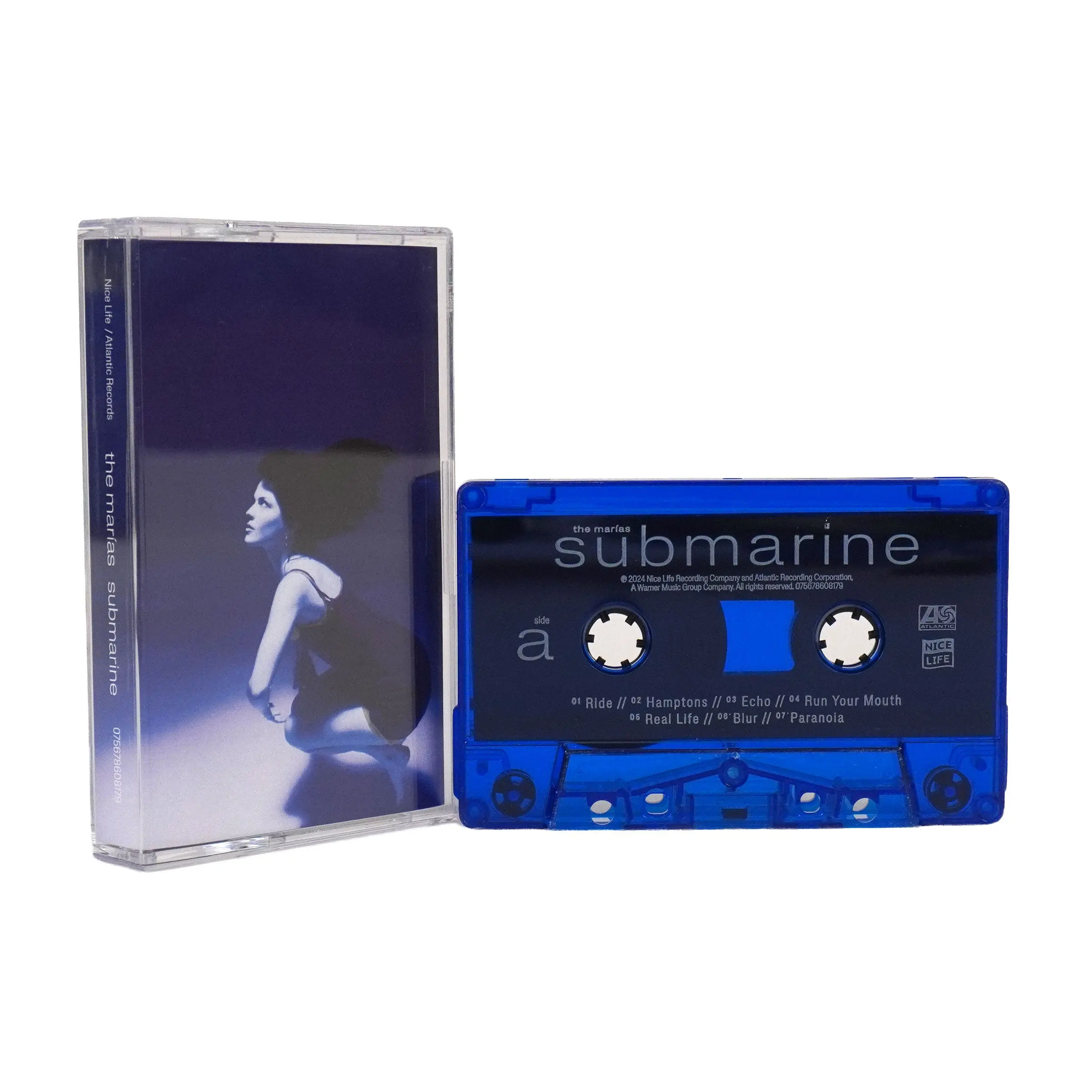 The Marias - Limited Edition Submarine Music Cassette Tape, Solitude Theme, Foldout J-Card Insert, Underwater Mood