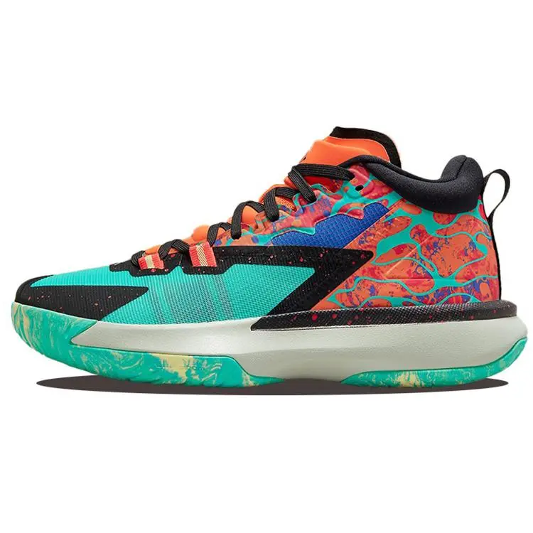 Jordan Air Zion 1 Pf Hyper Jade' Cushioned Durable Mid Top Basketball Shoes Men's DA3129-800