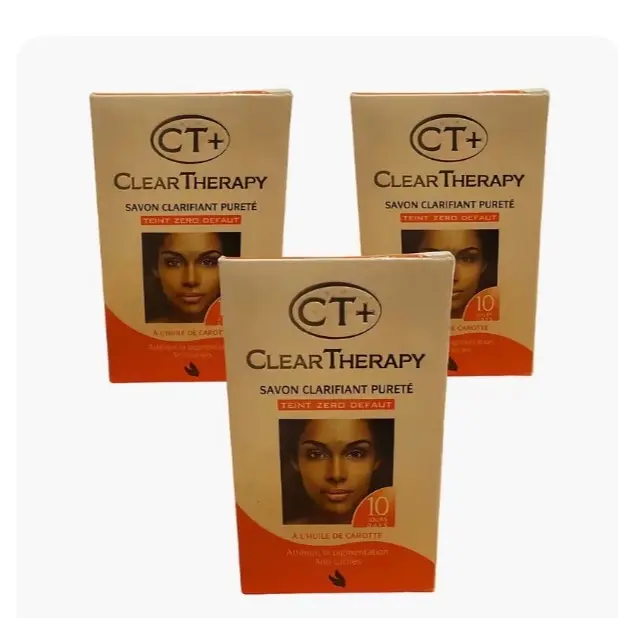 CT+ Clear Therapy Brightening Soap with Carrot Oil – Purifying & Even Tone Cleansing Bar