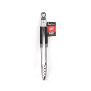 Grill Mark 8083985 Stainless Steel Black & Silver Grill Tongs