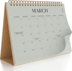 Aesthetic Desk Calendar 2026 Runs until December 2026 Beautiful Small Flip Desktop Calendar Easy Organizing