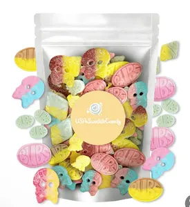 Bubs Swedish Candy Sweet Sour Mix 1/2 lb Snack Bonbon Vagen Gulete Free Gelatet Free Vegan Friendly Gluten Free Sour Fruity Pearls Tutti Frutti Sour Skulls Banana Bubs and Bubs Wild Foamy Strawberry Chewy Gummies Munch Gummies Edible Dietary Gummies