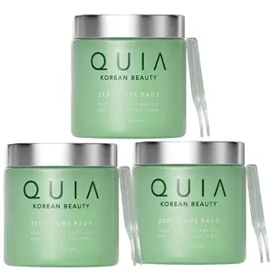 QUIA Korean Beauty Zero Pore Pads - Gentle ExfoliatingPads for Visibly Tighter cleaner Smoother Skin 15oml DualTextured Pore Care