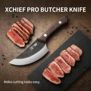 XCHIEF PRO 5.1'' Butcher Knife - Kitchen Chefs Knives for Cutting, Boning, Chopping. Japanese Sharp Knife Great Designed for Balance and Control. Best Professional Chef's Knives for Cooking