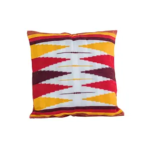 Make a Point Cordillera Pillowcase - 16 x 16 inches Handwoven Cotton Tribal Throw Pillow Cover from Northern Philippines Cordillera Region