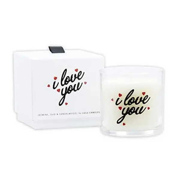 Lulu Candles | Jasmine, Oud & Sandalwood | Luxury Scented Soy Jar Candle | Hand Poured in The USA | Highly Scented & Long Lasting (6 Oz. Gift Box)