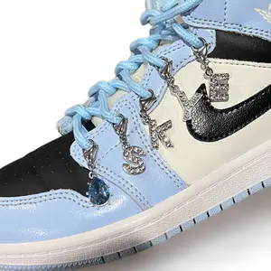 Silver Alphabet Letters Shoe Charms