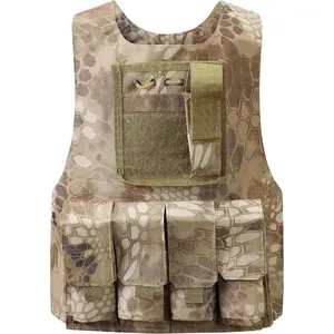 Kids Tactical Vest Youth Army Costume for Boys and Girls Sizes 8 10 12 14 Ideal for Outdoor Airsoft Game