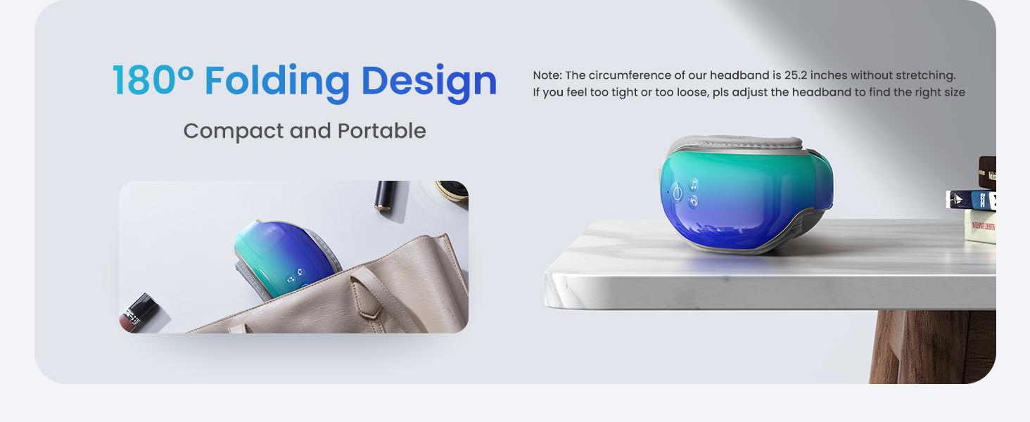 RENPHO Eyeris 1 Eye Massager with Heat, Smart Eye Mask with Bluetooth Music Birthday Gifts for Women Men, Spring Glow Up Eye Care Device for Relax Eye Gift Choice for Man Women