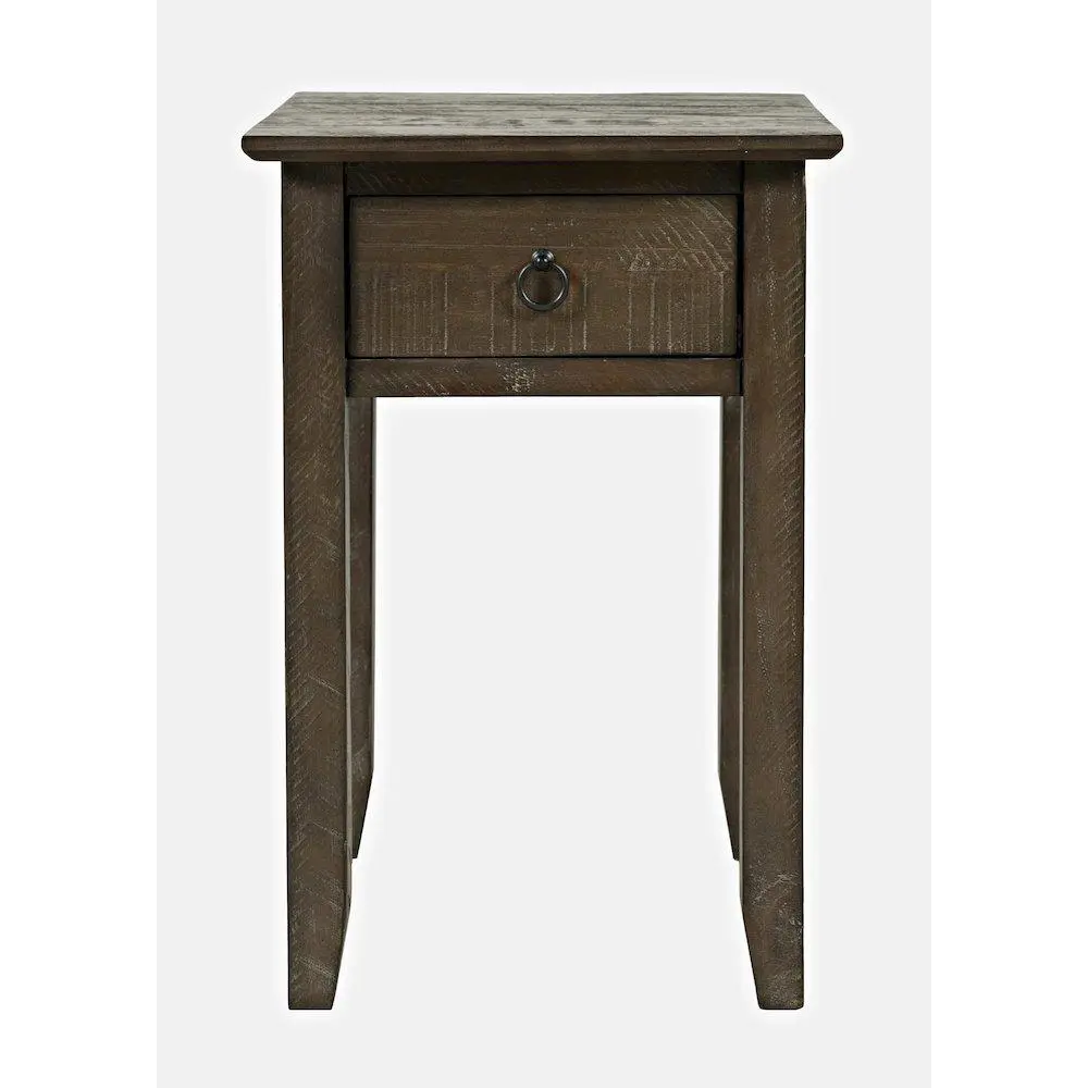 Devon Farmhouse Distressed Solid Wood End Table