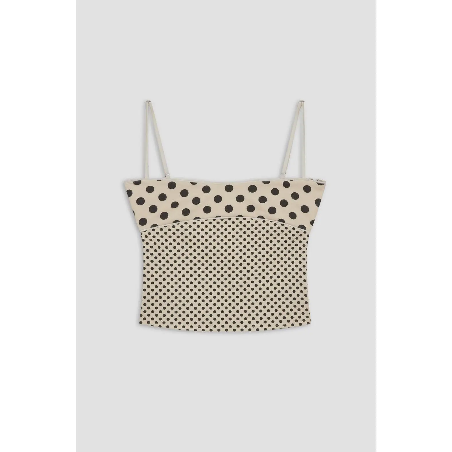 STELLA TANK - NUDE POLKA DOT