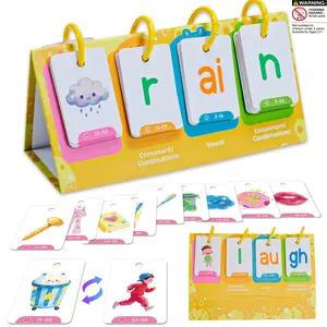 Phonics Flash Cards for Kids, Learn to Read Cvc & Sight Words, Educational Toy for Early Literacy Development