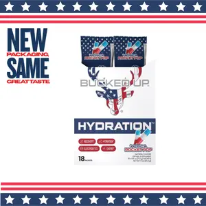 Bucked Up Hydration Electrolyte Drink Stick Packs for Athletes & Everyday Performers - Rapid Rehydration, Muscle Support, Focus & Energy