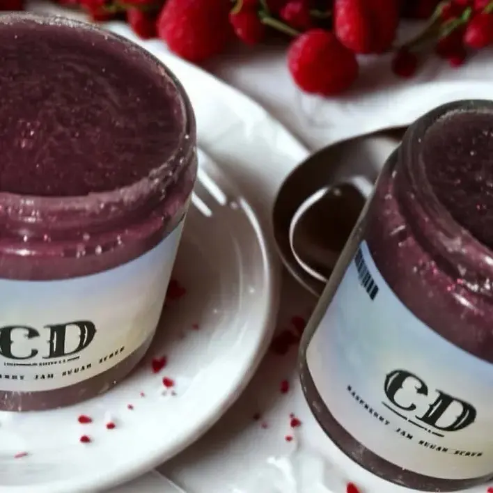 Raspberry jam sugar scrub 8oz