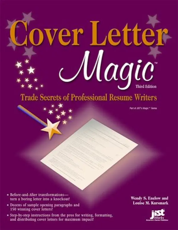 USED Book - Cover Letter Magic: Trade Secrets of Professional Resume Writers by Wendy S. Enelow (Paperback) - english