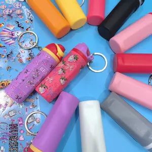 New Water Bottle Shaped Mini Keychain Stickers for DIY Crafts
