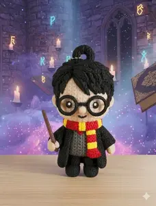 Arcane School Wizard Keychain Figure – 5” Multi-Color PLA Collectible