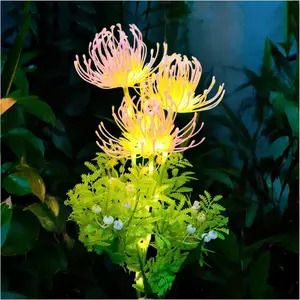 Solar Powered Decorative Light, Iris Shape Design, Ideal for Garden Pathway Decoration, Outdoor Lighting Solution, Enhance Your Yard Aesthetics