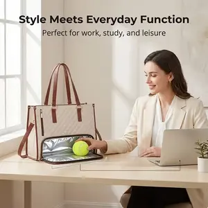Elegant 2-in-1 Commute Tote Bag for Women, Spacious Crossbody Laptop Briefcase, Professional Business Handbag for Office, Meetings & Daily Work