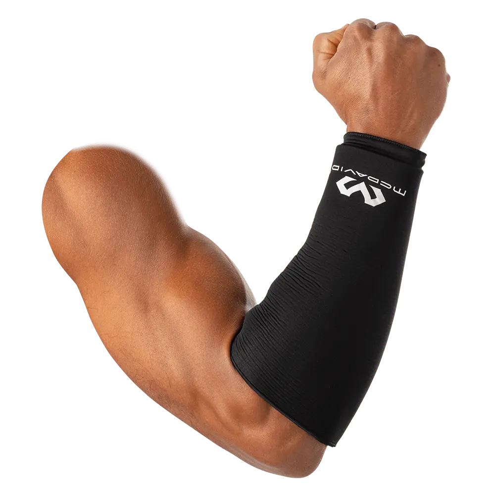 McDavid Flex Ice Therapy Arm Elbow Compression Sleeve 100% Lycra Quick Relief Cold Hot Gel Sleeve for Athletes Recovery