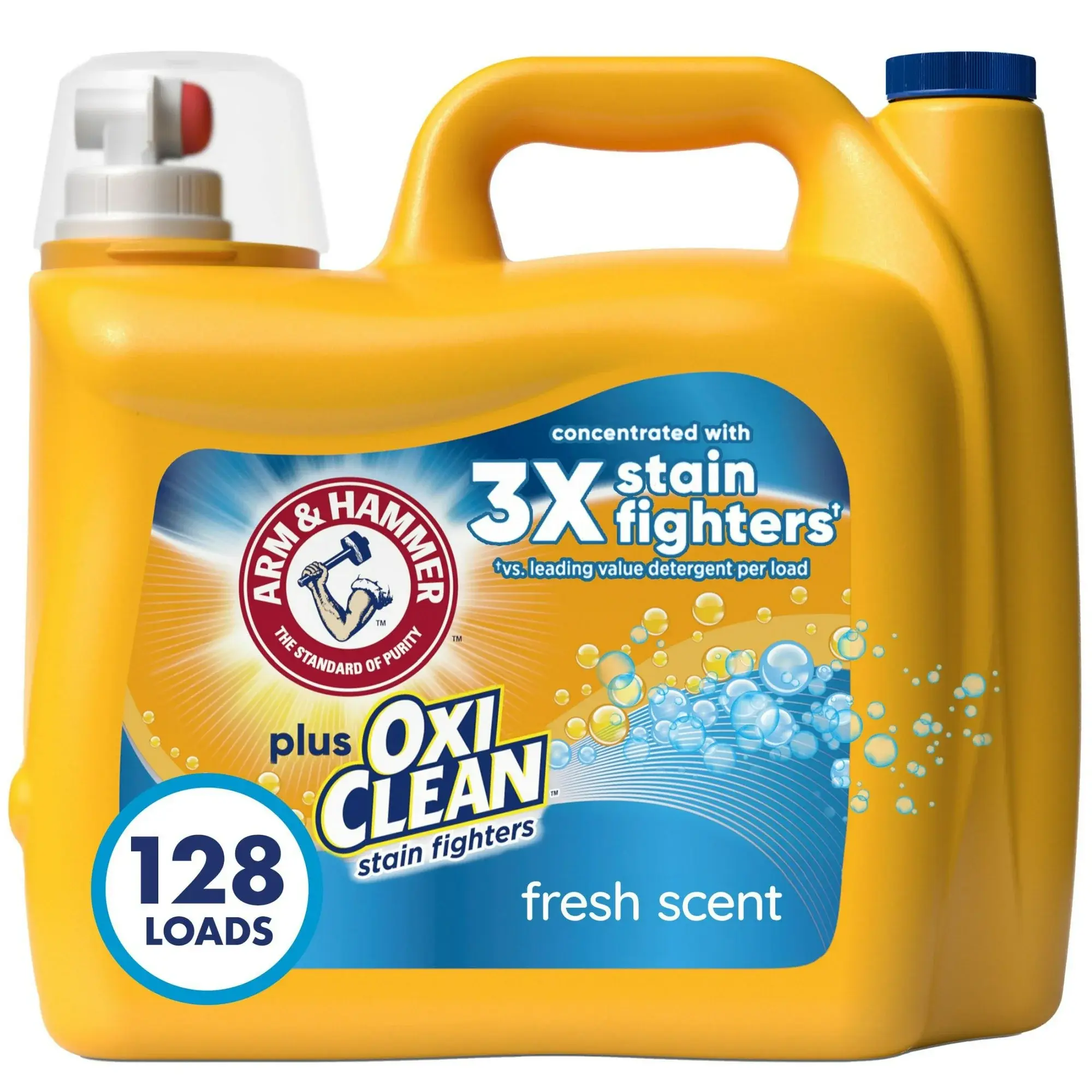 Fresh Scent Plus OxiClean Liquid Laundry Detergent, 128-Loads, 166.5 fl.oz.