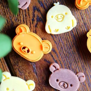 【AD】3Pcs/Set Cute Cartoon Bear Sandwich Mold Bread Cake Biscuit Embossing Device Crust Cookie Cutter Cake Baking Pastry Tools