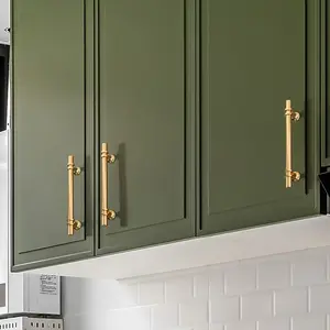 20 Fashionable Gold Arched Cabinet Pulls - Smooth Polished Stainless Steel Door Handles, Suitable for Kitchen and Furniture, Multifunctional Solid Drawer Handles, Kitchen Cabinet Accessories