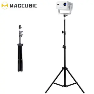 Magcubic 1080P Auto Focus & Keystone Correction Projector & Portable Floor Tripod Set, Portable Voice Home Theater Projector, Practical Desktop Retractable Projector Stand for Home Office, Camera Accessories