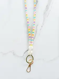 Pastel Perfection Lanyard (Fully Beaded)