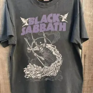 Vintage Black Sabbath Band Shirt, Grim Reaper Graphic, Rock Music Merch, 90s Metal Concert Shirt, Gift for Rock Fan VN6