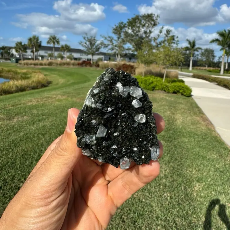 Double-Sided Epidote with Quartz – Collector Crystal