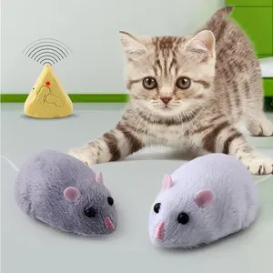 Electric Remote Control Realistic Mouse Animal Model Prank Joke Cat Toy, Fun and Novelty Gift for Cats and Kids