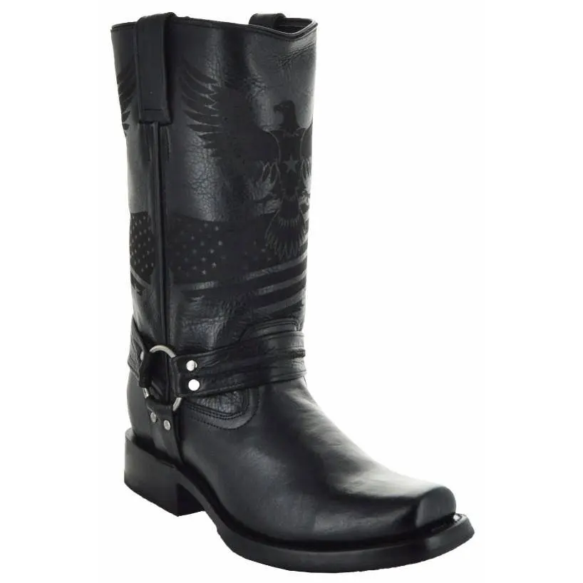 Eagle Rider Men's Leather Biker Boots (H50021) Eagle Rider Men's Leather Biker Boots (H50021)
