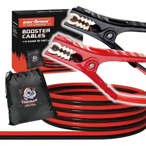 4 Gauge 20 Feet Jumper Cables Automotive Booster Cables with Carry Bag for Car SUV and Pickup Trucks