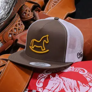 "Pony" Brown Charros Original Flat Bill Hat