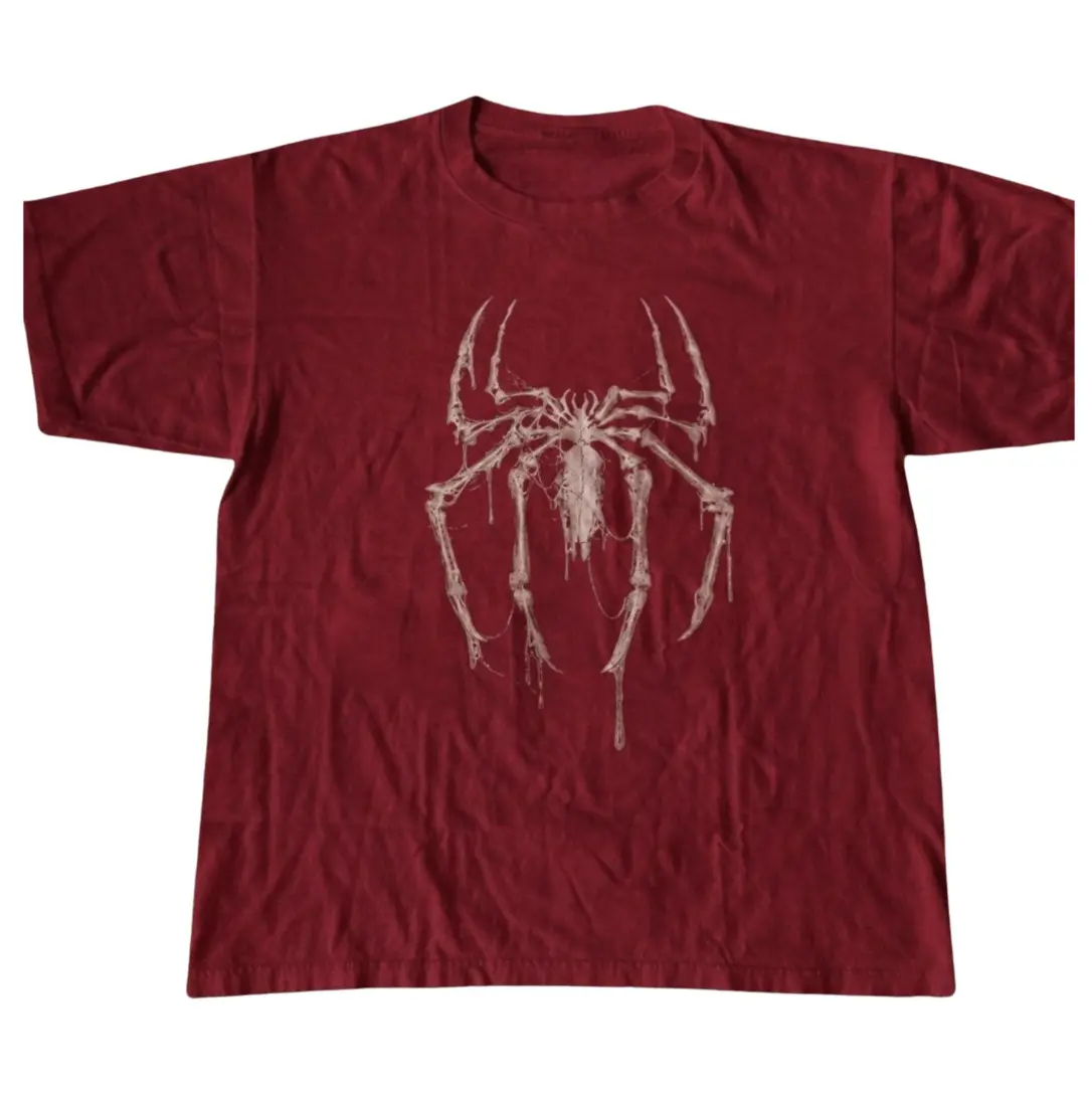 Gildan Men's Women's T-shirt, Y2k Spider Skeleton Tshirt, Animal Vintage Graphic Tees, Animal Lover, Gift Shirt, Menswear Womenswear Top Streetwear Crewneck Fit Minimalist