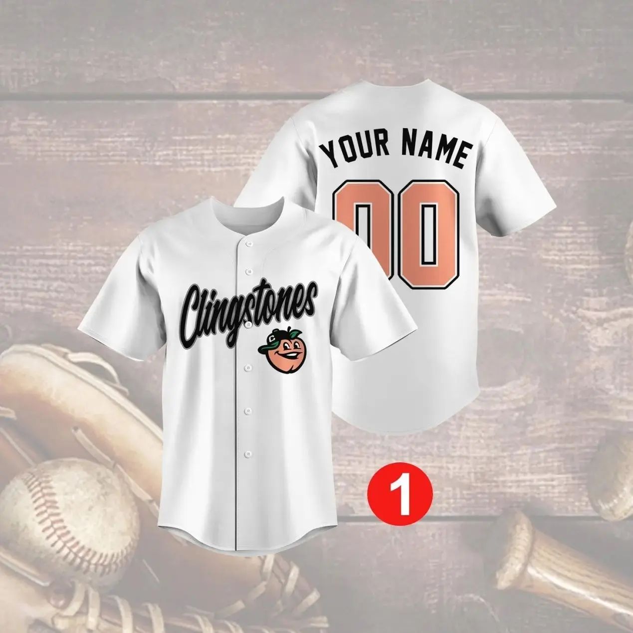 Custom Clingstones Baseball Jersey, Personalized Softball Shirt, Your Name and Number, Sports Team Uniform, Fan Gift Idea 2IP