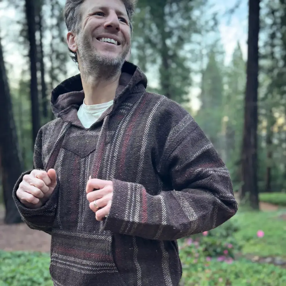 Authentic Baja Hoodie - Brown Hippie Authentic Baja Hoodie - Brown Hippie