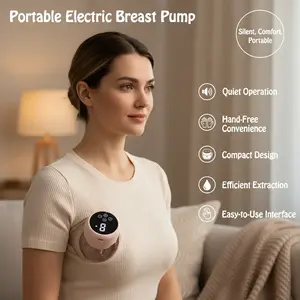New Wearable Electric Breast Pumps Portable Hands Free Breast Pump Silent Comfort Breast Milk Extractor Collector 1PCS