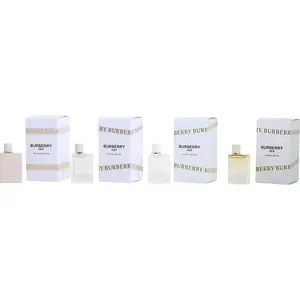 Burberry Variety Set-4 Piece Womens Variety With Burberry Her Eau De Parfum & Burberry Her Edt & Her London Dream & Burberry Her Elixir And All Are 0.16 Oz Minis For Women