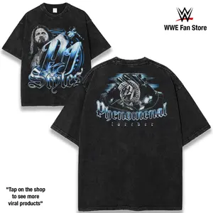 WWE AJ STYLES NEW TEE, Wrestling Tee, WWE Tee, Wrestling Gift, Sports Shirt, Workout T-shirt, Gift for Him Gift For Her Hoodie Sweatshirts Classic Cotton Fabric Menswear