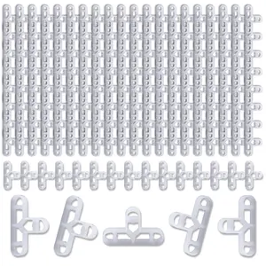 200 Pieces Clear 3/8 Inch Tile Spacers for Brick Veneer and Deck Boards