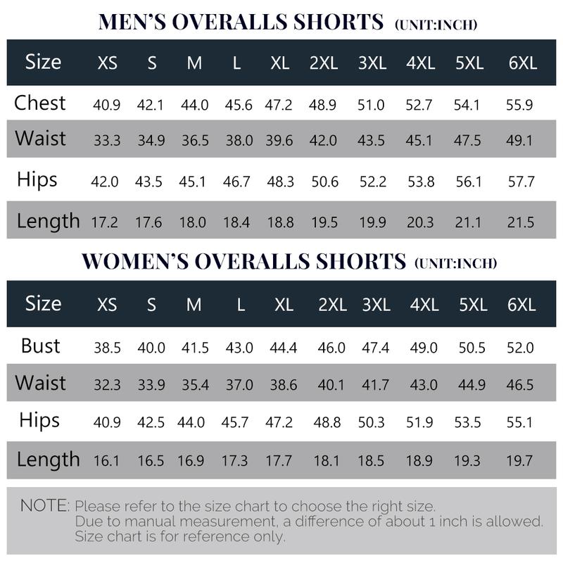 OPDNBON American Flag Overalls Men and Women Stretch Denim Bib Shorts USA 4th of July Outfit with Zipper