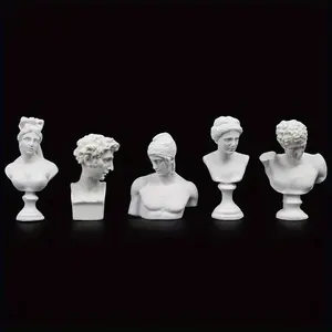 Mini Figure Statue Set, figurines for adults, Resin & Plaster Material, Hand-Painted Detailing, Perfect for Desk Decor, Gifts, Collectibles
