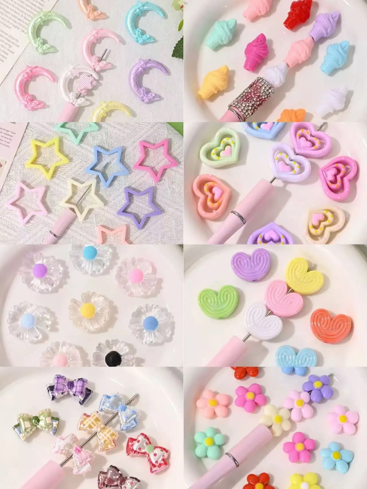 Connie-P2-Special shaped Acrylic Beads